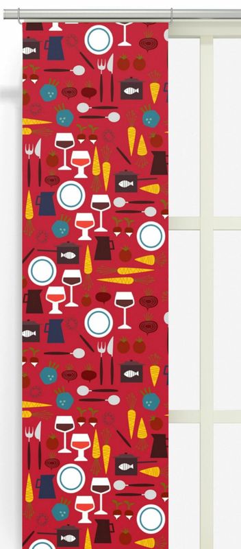 Dinner röd panellängd 2 pack Arvidssons Textil