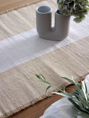 Svanefors Turid Löpare Offwhite 48x150 cm