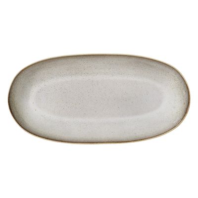 Sandrine Serveringstallrik Natur Stengods L42cm Bloomingville