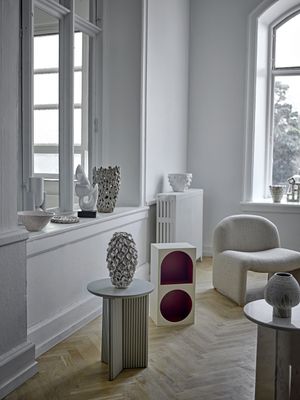 Glenda Dekoration Vit Stengods Ø21 cm Bloomingville