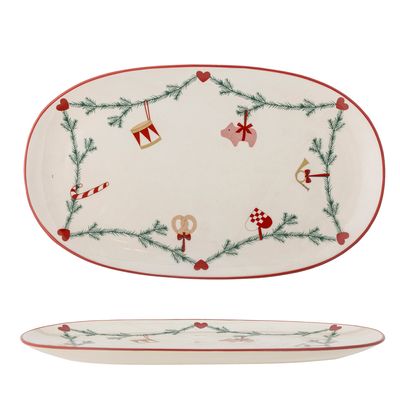 Serveringsfat Natur Stengods Yule | Bloomingville