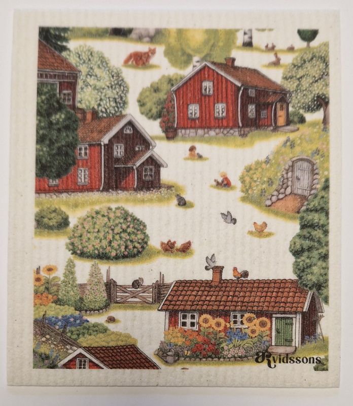 Ginkalunda grön/röd disktrasa Arvidssons Textil