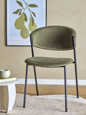 Marlo Matstol Grön Återvunnen polyester H79cm Bloomingville