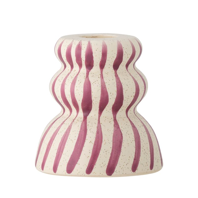 Ljusstake Lila Stengods Gabin | Bloomingville