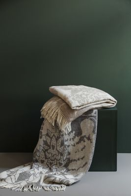 Skogen, Pläd, Beige Offwhite Almedahls