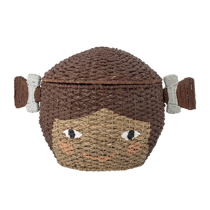 Lill Korg m/lock Brun Bankuan L62 cm Bloomingville Mini