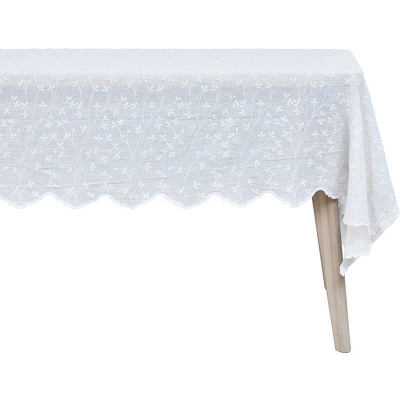 Lene Bjerre Eloise Bordsduk Benvit Polyester