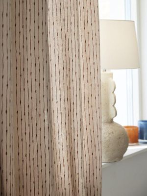 Svanefors Unni Gardin 2-pack Brun 140x280 cm