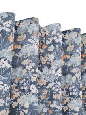 Svanefors Äng Gardin 2-pack Blå 135x280 cm