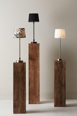 PR Home Liam Bordslampa med Vit Skärm 59 cm Silver