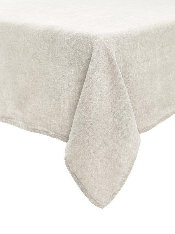 Svanefors Julie Duk Lin/Vit 145x280 cm