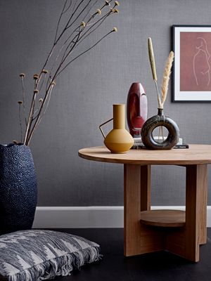 Dekorationsvas Brun Stengods Baldvin | Bloomingville