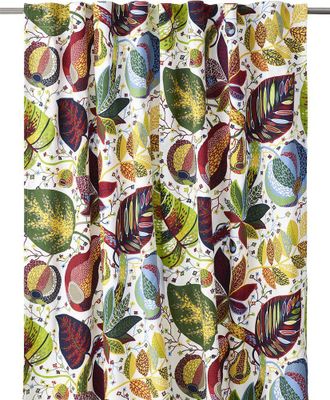 Svanefors A&E Gardin 2-pack Röd 145x250 cm