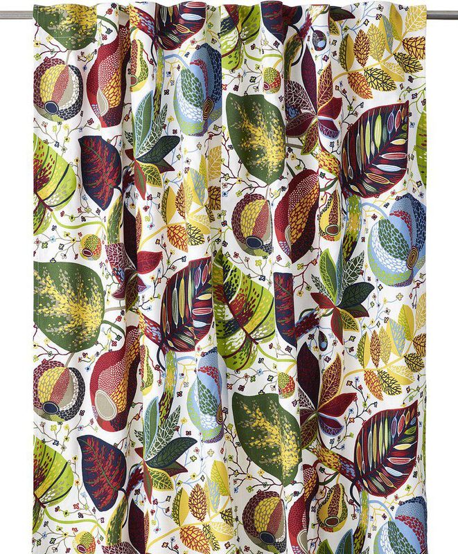 Svanefors A&E Gardin 2-pack Röd 145x250 cm