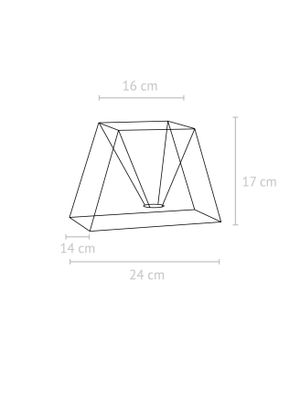 PR Home Scala Lampskärm Franza Vit 24cm