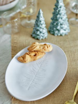 Serveringsfat Natur Stengods Winter | Bloomingville