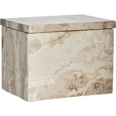 Lene Bjerre Ellia Låda Linne Marmor 16.5x11.5 cm
