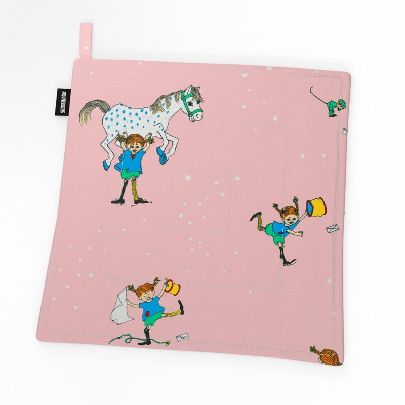 Pippi Med Vänner rosa grytlapp Arvidssons Textil