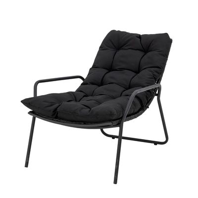 Solstol med pall Svart Metall Boel Set om 2 | Bloomingville