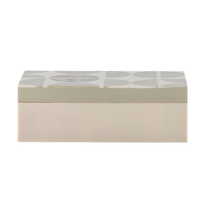 Låda med lock Grå Resin Kabela | Bloomingville