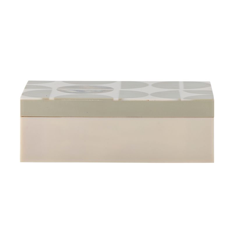 Låda med lock Grå Resin Kabela | Bloomingville