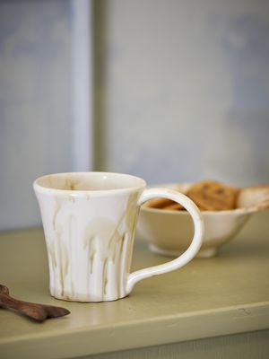 Bloomingville Joseph Mugg, Grön, Stengods Ø9xH9,5 cm, Set om 4