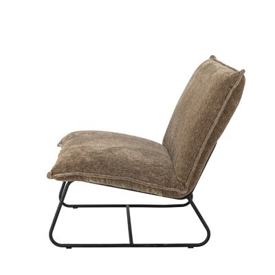 Cape Loungefåtölj Brun Återvunnen polyester H80cm Bloomingville