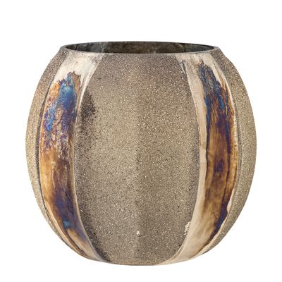 Värmeljushållare Guld Återvunnet glas Felecia | Bloomingville