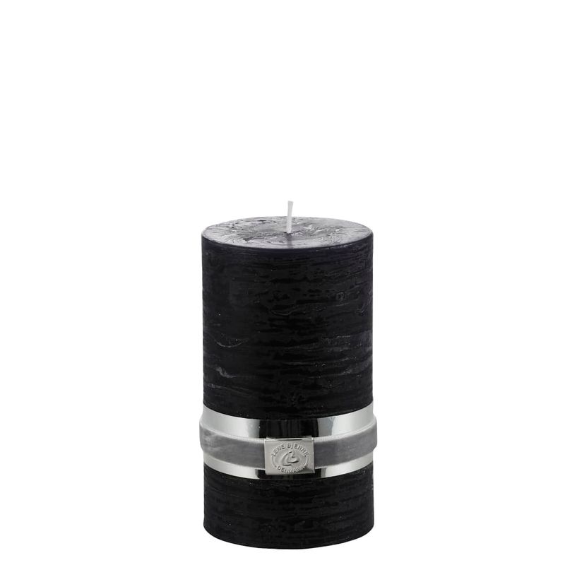 Blockljus Rustic Svart Paraffin Lene Bjerre