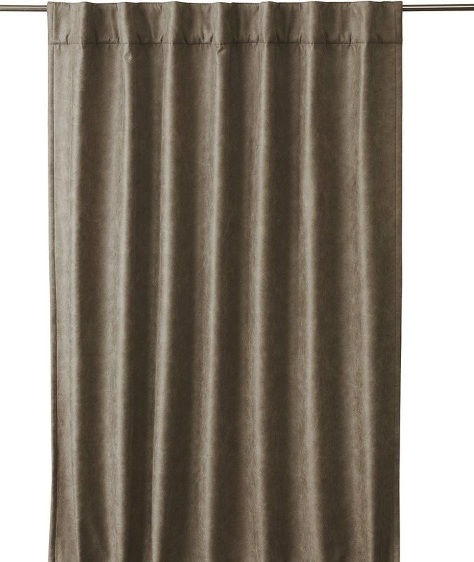 Lycke Gardin Mörkbrun 135x280cm | Svanefors