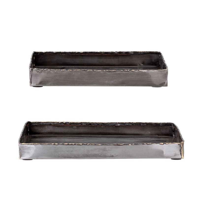 Bricka Svart Metall Cody Set om 2 | Bloomingville