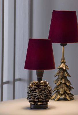 PR Home Kotten Lampfot Antik mässing 19cm