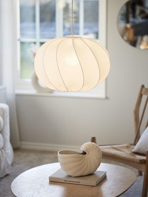 Olivia Takskärm Twist Vit 50cm | PR Home