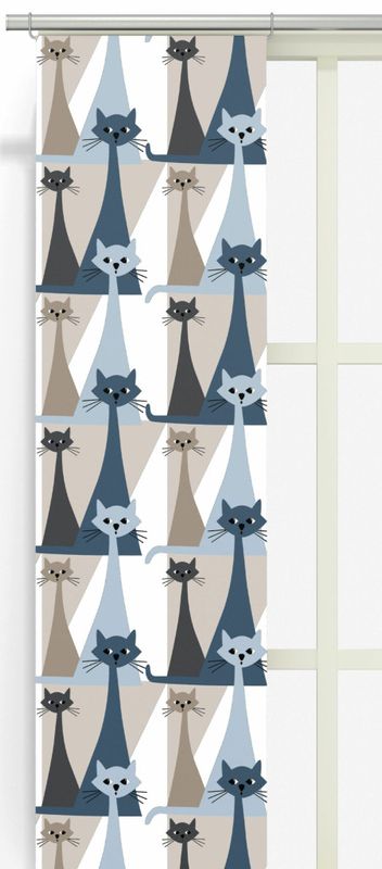 Kitty blå panellängd 2 pack Arvidssons Textil