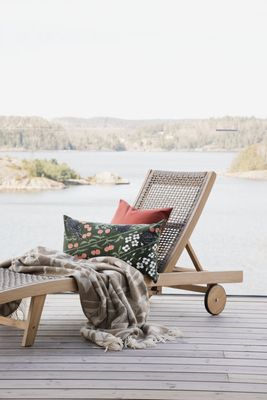 Körsbärsträdgården, Kuddfodral, Mörkgrön, 40X70 cm Almedahls