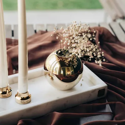 Hilke Collection Marmorbricka med kant