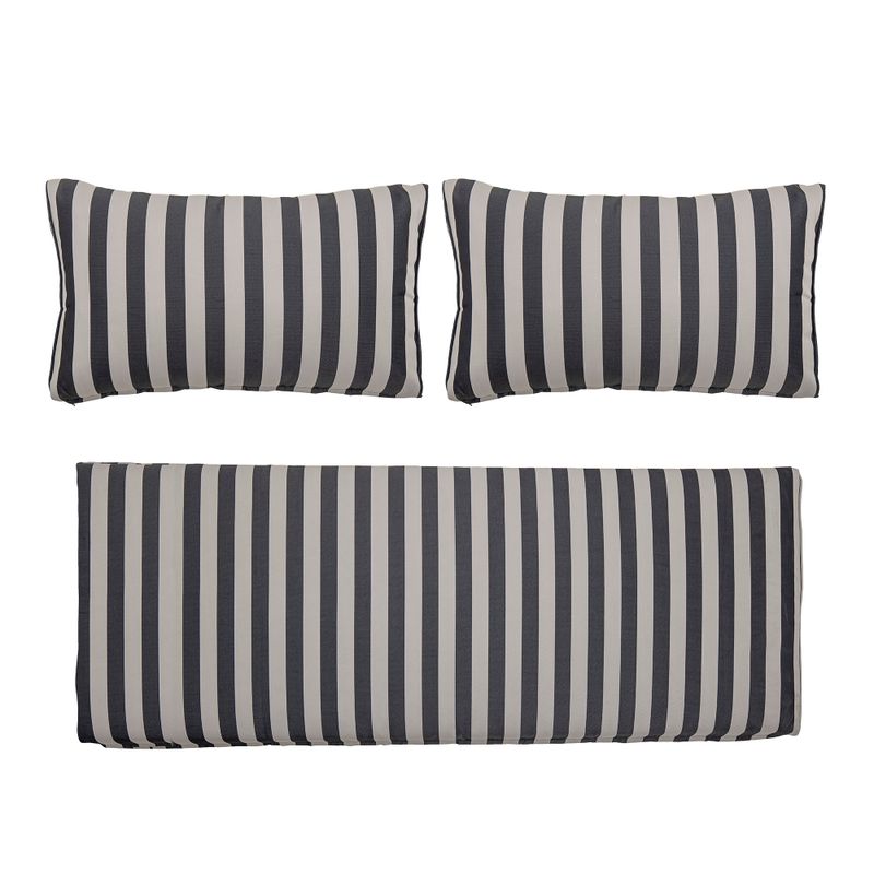 Kuddfodral Svart Polyester Mundo Set om 3 | Bloomingville