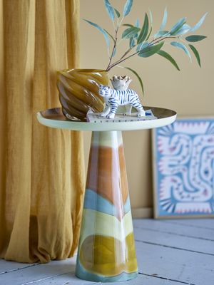 Brooke Sidobord Gul Metall Bloomingville