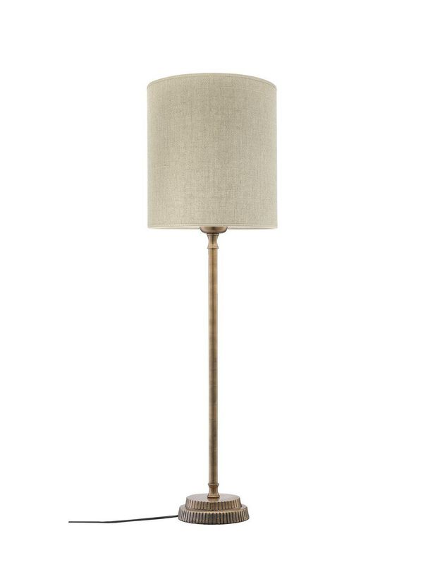 PR Home Kent Bordslampa med Celyn Skärm 61 cm Linne Brons