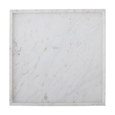 Bloomingville Majsa Bricka Vit Marmor L35 cm