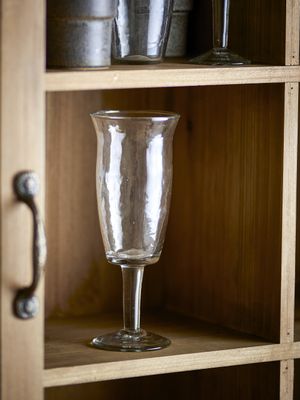 Bloomingville Asha Vinglas, Transparent, Återvunnet Glas Ø7,5xH20 cm, Set om 4