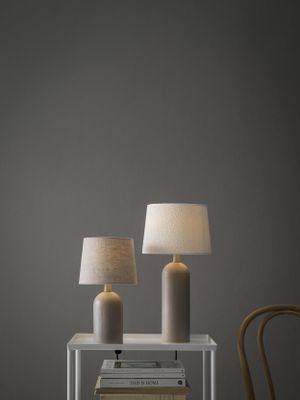 Riley Lampfot Matt beige 38cm | PR Home