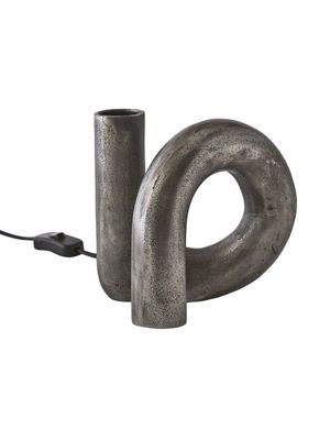 PR Home Notice Swirl Lampfot Råsilver 18cm