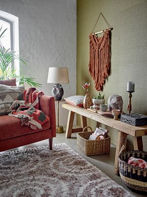 Pläd Brun Återvunnen bomull | Bloomingville Creative