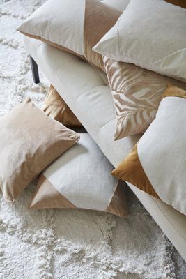 Svanefors Elise Kuddfodral Beige-gul 45x45 cm