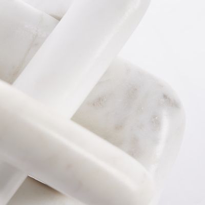 Lene Bjerre Ellia Dekoration Vit Marmor H15 cm