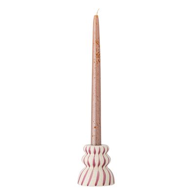 Ljusstake Lila Stengods Gabin | Bloomingville