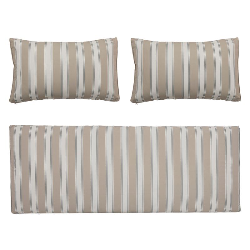 Kuddfodral Grön Polyester Mundo Set om 3 | Bloomingville