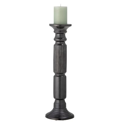 Ljusstake Svart Keramik Millas | Bloomingville