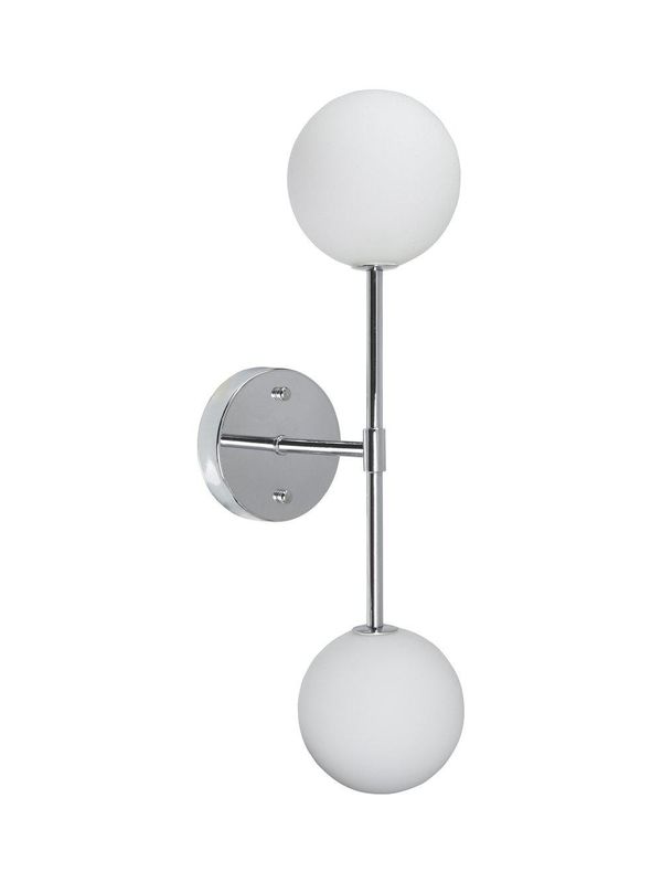 PR Home Sigma D Vägglampa Krom Opal, 49cm